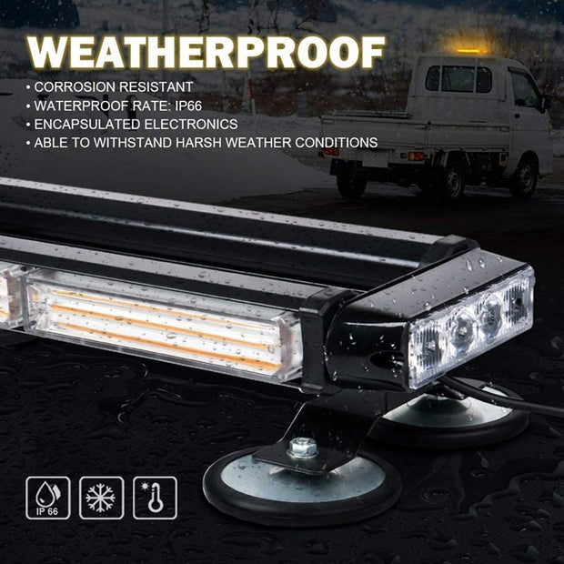 Car Double Row Section Strobe Light Engineering Vehicle Led Road Lights