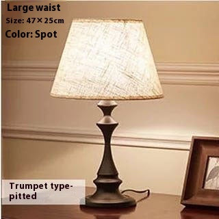 Retro Bedside Lamp Bedroom Table Office Study LED Lights