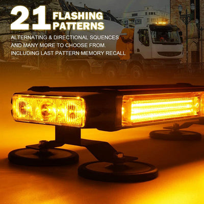 Car Double Row Section Strobe Light Engineering Vehicle Led Road Lights