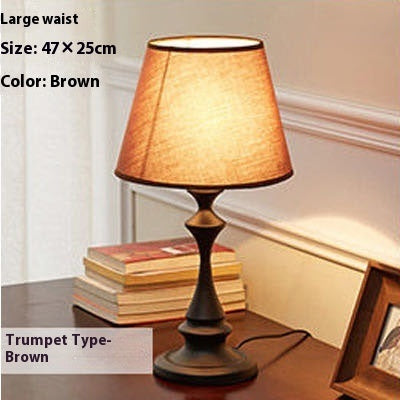 Retro Bedside Lamp Bedroom Table Office Study LED Lights