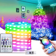 LED Rope Lights Outdoor, RGB Remote Control Fairy String Lights Plug In With 200 LEDs, Super Durabl